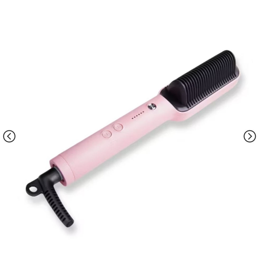 Pink Hair Straightening Brush